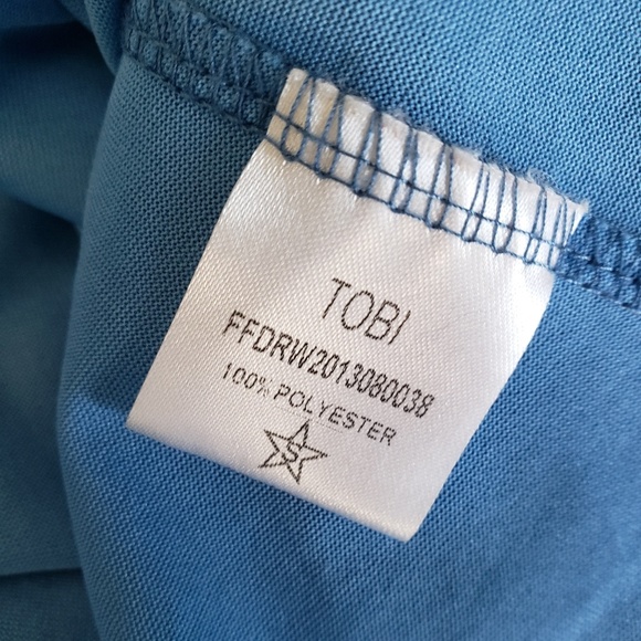 TOBI | Mini Shift Style Cross Back OTS Dress - Picture 4 of 4